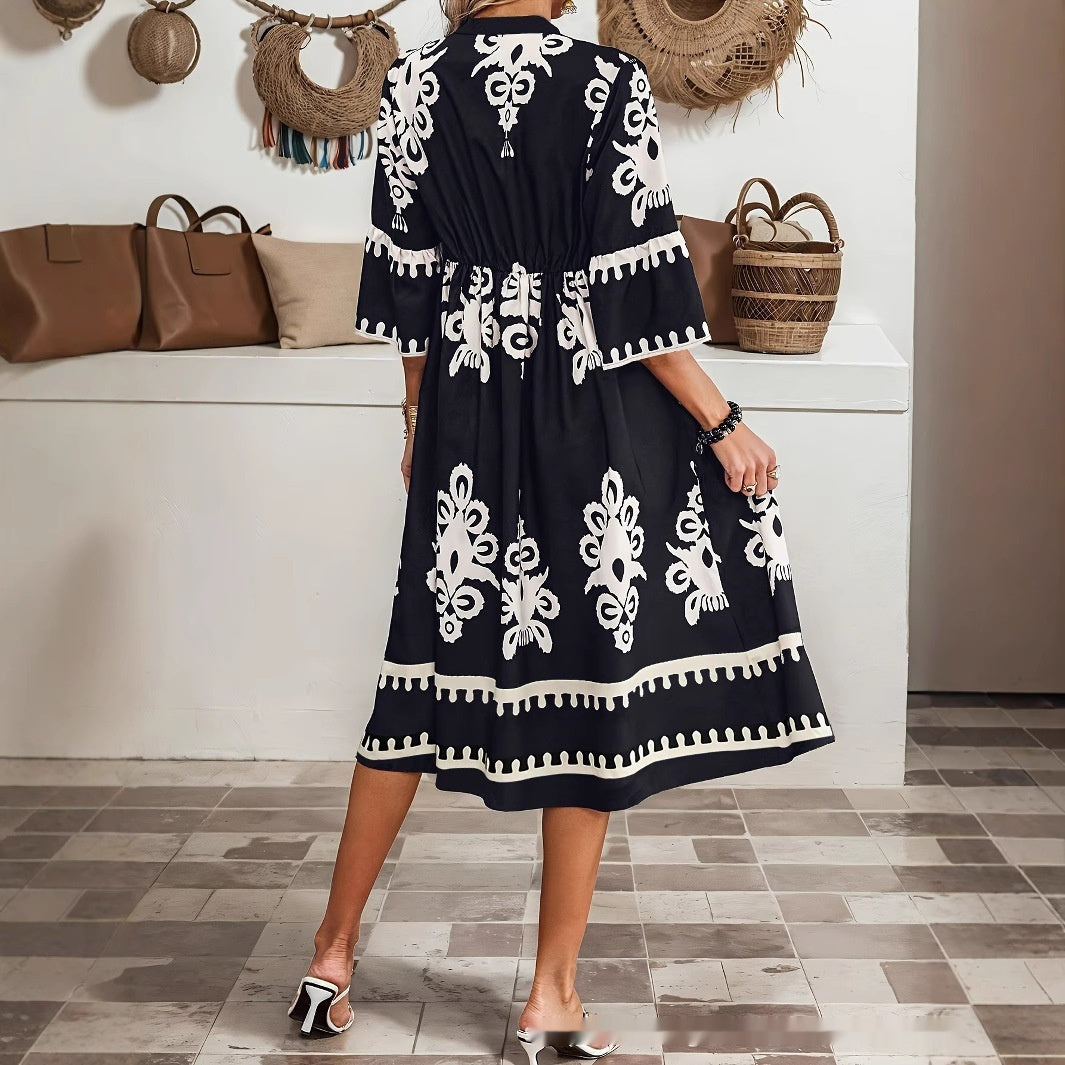 Summer New Women's Clothing V-neck Casual Style